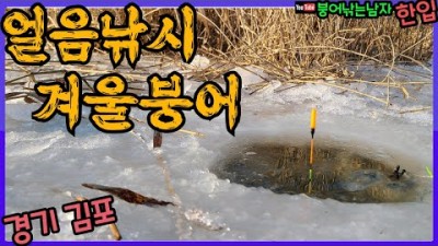 서울근교 김포 검단수로 얼음낚시 겨울 경기도 붕어낚시 얼음낚시 조황 정보
