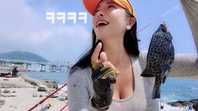 부산 영도 흰여울길 원투낚시 관광지에서 고급어종 강담돔, 배도라치  생활낚시 조황 및 정보