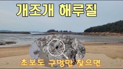 충남 태안 몽산포 개조개 해루질, 초보도 가능한 해루질 포인트