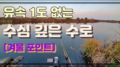 평택호 진위천 백봉리수로 탐사/겨울시즌 최고 포인트/내림낚시/붕어낚시/전층낚시/중층낚시!!!