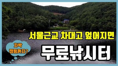 서울근교 무료낚시터 차대고 엎어지면 무료차박 무료캠핑 무료낚시 까지 할수있는 안성 소류지