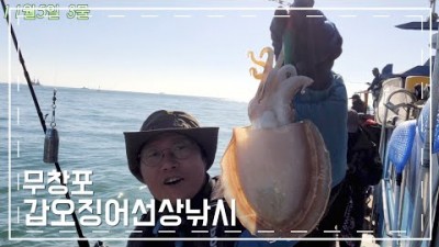 서해 무창포 갑오징어 선상 배낚시, 보령 지니피싱호 3물때 갑오징어낚시 조황정보